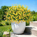 20 Bundles Artificial Flowers for Outdoors Fake Plastic Flowers UV Resistant - Image 4