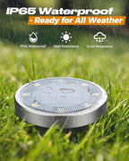 btfarm 12 Pack Solar Lights Outdoor, 8 LED Solar Ground Lights IP65 Waterproof - Image 3
