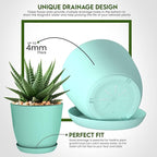 Utopia Home - Plant Pots Indoor - 7/6.6/6/5.3/4.8 Inches Flower Pots - Image 3