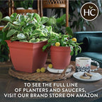 The HC Companies 20 Inch Eclipse Round Planter Pots - Image 8