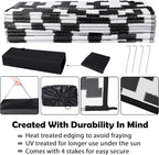 SAND MINE Waterproof Outdoor Rug 9x18 ft, Plastic Straw Rug, Modern Area Rug - Image 4