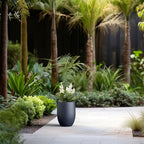 Kante 11.8 Inch Tall Concrete Planter, Large Indoor Outdoor Plant Pot - Image 6