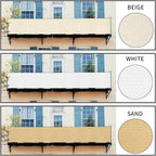 LOVE STORY Balcony Privacy Screen, 2.5'x8' Deck Shield Screen Fence Cover - Image 6