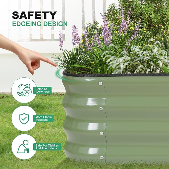 1MORE Raised Garden Bed -5X3X1 Galvanized Planter Box - Image 4