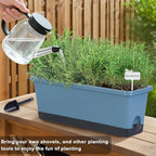 Window Box Planter 4 Packs, 17 Inches Rectangle Flower Pots - Image 6