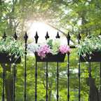 Railing Planters Outdoor Balcony 16 Inch Deck Over The Railing Planter Boxes - Image 4