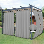 Easy-Going Outdoor Patio Curtains Detachable Tab Top Windproof Weatherproof by Easy-Going