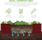 Best Choice Products 8x4x2ft Outdoor Metal Raised Garden Bed, Deep Root Planter - Image 5