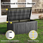 150 Gallon Outdoor Storage Box, Weather Resistant & Waterproof Resin Deck Box - Image 4