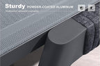 PURPLE LEAF Outdoor Chair Chaise Lounge Sun Lounges Aluminum Poolside - Image 6