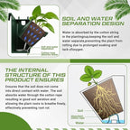 30 Set 60 Pocket Vertical Stackable Wall Planters Kit Outdoor Self Watering - Image 4