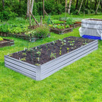 Galvanized Raised Garden Beds for Vegetables Large Metal Planter Box Steel Kit - Image 7