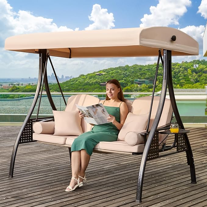 3 in 1 Outdoor Porch Swing by YALISSEY