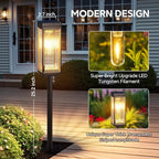 Solar Pathway Lights Outdoor, 8 Pack Upgraded Solar Lights Outdoor Waterproof - Image 2