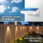 NIORSUN Solar Fence Lights, 12 Pack Solars Deck Light, Warm White Color - Image 3