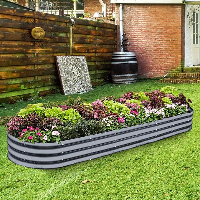 Land Guard 8×2×1ft Galvanized Raised Garden Bed Kit, 108 Gallon Capacity Raised - Image 6