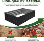 4×3×1FT Galvanized Raised Garden Bed Kit, Metal Planter Boxes, Large Raised - Image 6