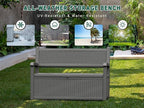 80 Gallon Outdoor Storage Box, Resin Patio Furniture - Image 7