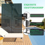6FT Outdoor Metal Privacy Screen – Decorative Privacy Fence and Room/Garden - Image 3