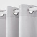 TOWN & COUNTRY BASICS Cabana Solid Heavyweight Indoor Outdoor Curtains - Image 3