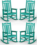 Ciokea Oversized Outdoor Rocking Chairs Set of 4, 380lbs Heavy-Duty Large Patio by CIOKEA
