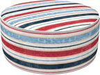 LVTXIII Outdoor Inflatable Ottoman, Fade-Resistant Round Footrest Stool D31”x by LVTXIII