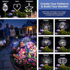 Solar Lights Outdoor, 120LED 6pack Fairy Garden Lights Decor - Image 8