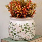 Vintage Country Ceramic Vase and Planters, 6.29 Inch Small Plant Pots - Image 4