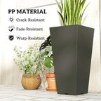 Outsunny 23 Inch Tall Planters for Outdoor Plants, Weather and UV Resistant - Image 5