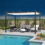 PURPLE LEAF 10' x 13' Outdoor Retractable Pergola by Unknown