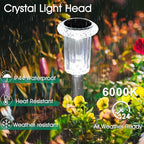 Solar Lights Outdoor, 15 Pack Waterproof Stainless Steel Solar Stake Lights - Image 3