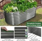 A ANLEOLIFE Set of 6, 30 Inch Extra Tall Galvanized Raised Garden Beds Kit - Image 5