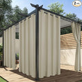 HolidayIdeas Outdoor Curtains for Patio Waterproof, 2 Panels by HolidayIdeas