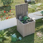 50 Gallon Waterproof Outdoor Storage Box, Resin Deck Box, Lockable Outside - Image 6