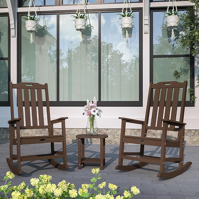 Oversized Rocking Chair Set of 8, Outdoor Rocking Chair - Image 2