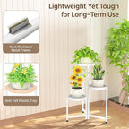 LASZOLA 3 Tiered Folding Plant Stand Indoor - Image 6