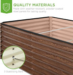 Best Choice Products 8x4x2ft Outdoor Metal Raised Garden Bed, Deep Root Planter - Image 7