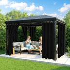 Black Outdoor Curtains for Patio Waterproof - Image 4
