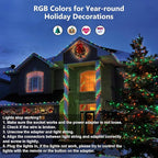 Brizled RGB Christmas Lights, 164ft 500 LED Color Changing String Lights - Image 3