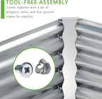 2PCS 4x2x1FT Galvanized Raised Garden Bed, Planter Raised Beds-Metal Garden Box - Image 5