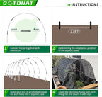 8FT Garden Hoops Grow Tunnel Kit - Image 3
