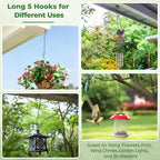 Large Garden S Hooks, 16 Inches Long Plant Hangers Outdoor, Metal Plant Hooks - Image 6