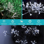 JJGoo Solar Garden Lights, New Upgraded 2 Pack Solar Swaying Starburst Light - Image 6