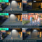 Solar Outdoor Lights, Flood Light Motion Sensor & Dusk to Dawn, Solar - Image 6