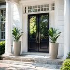 Kante 23.6" H Weathered Concrete Tall Planters, Large Outdoor Indoor Decorative - Image 5