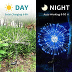 JJGoo Solar Firework Lights, 2 Pack 150 LEDs 2 Lighting Modes Solar Lights - Image 7