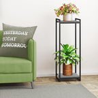 2-Tier Plant Stand Indoor, Oak Grey - Image 5
