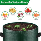 6 Pack Potato Grow Bags, 10 Gallon Planting Bags Durable PE Vegetable Planter - Image 3