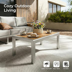 ZANDOR Outdoor Patio Conversation Sets, 4-Piece Aluminum Metal Outside - Image 6