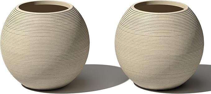Veradek Strata Series Sphere Round Planter by VeradekOutdoor